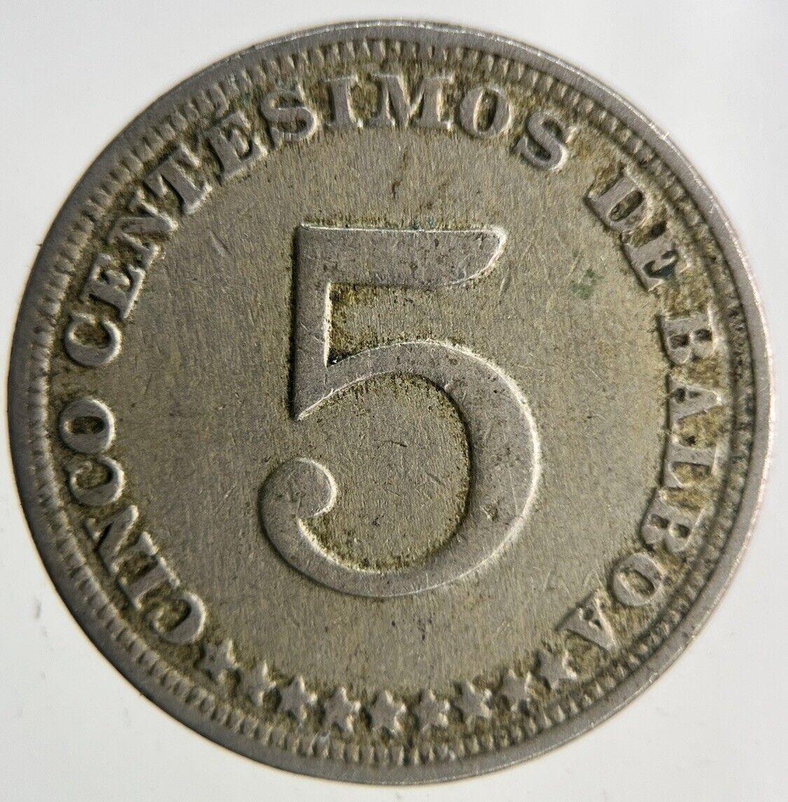 1929 Panama 5 Centesimos Coin | Fine Collectable Grade
