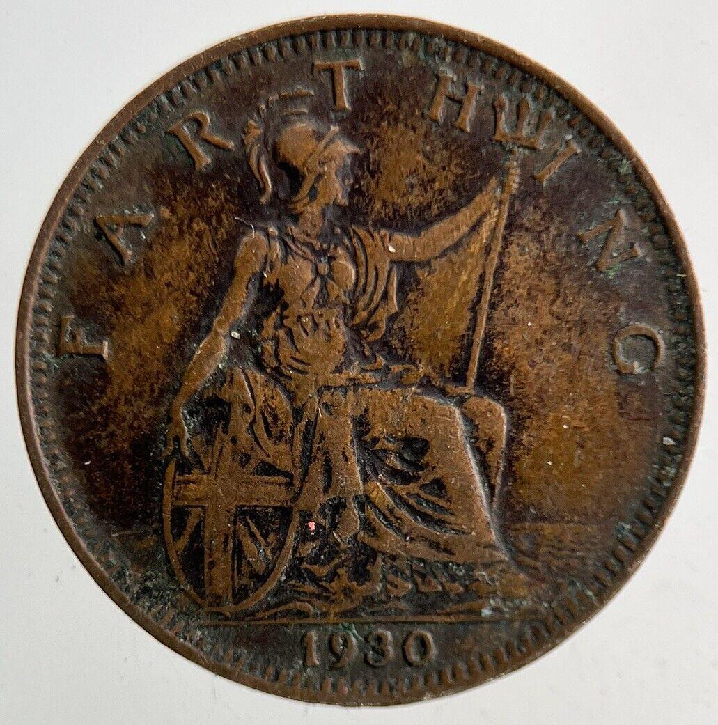 1930 George V Farthing Coin | Fine Collectable Grade