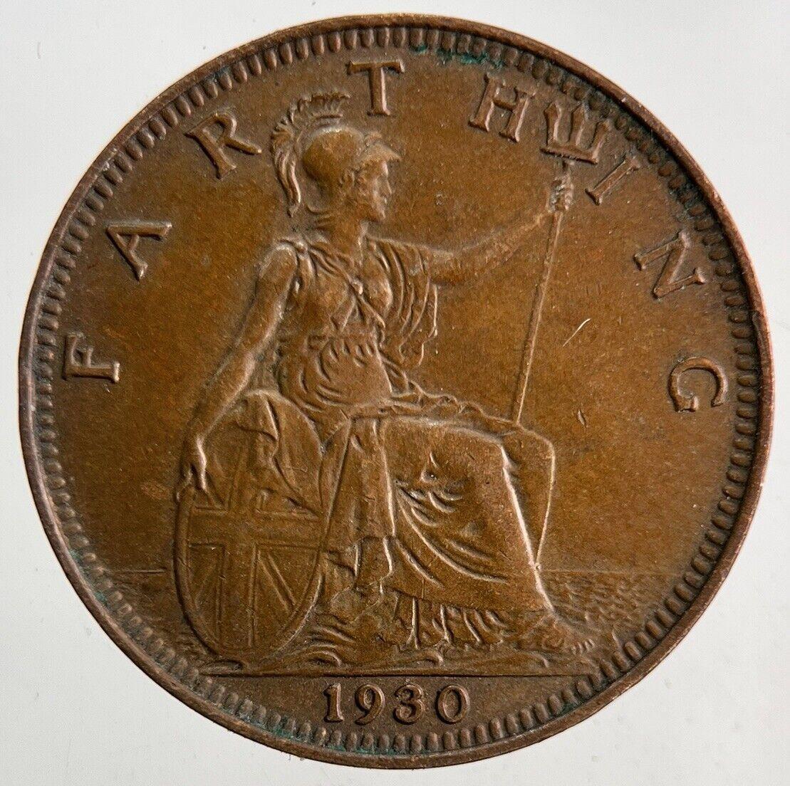 1930 George V Farthing Coin | Very High Grade