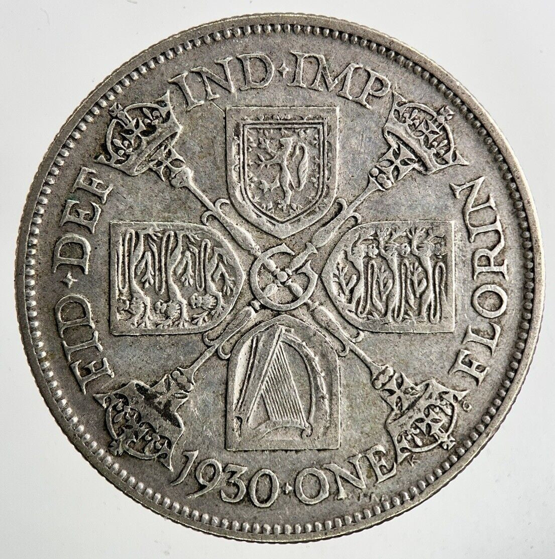 1930 George V Florin Silver Coin | Fine Collectable Grade