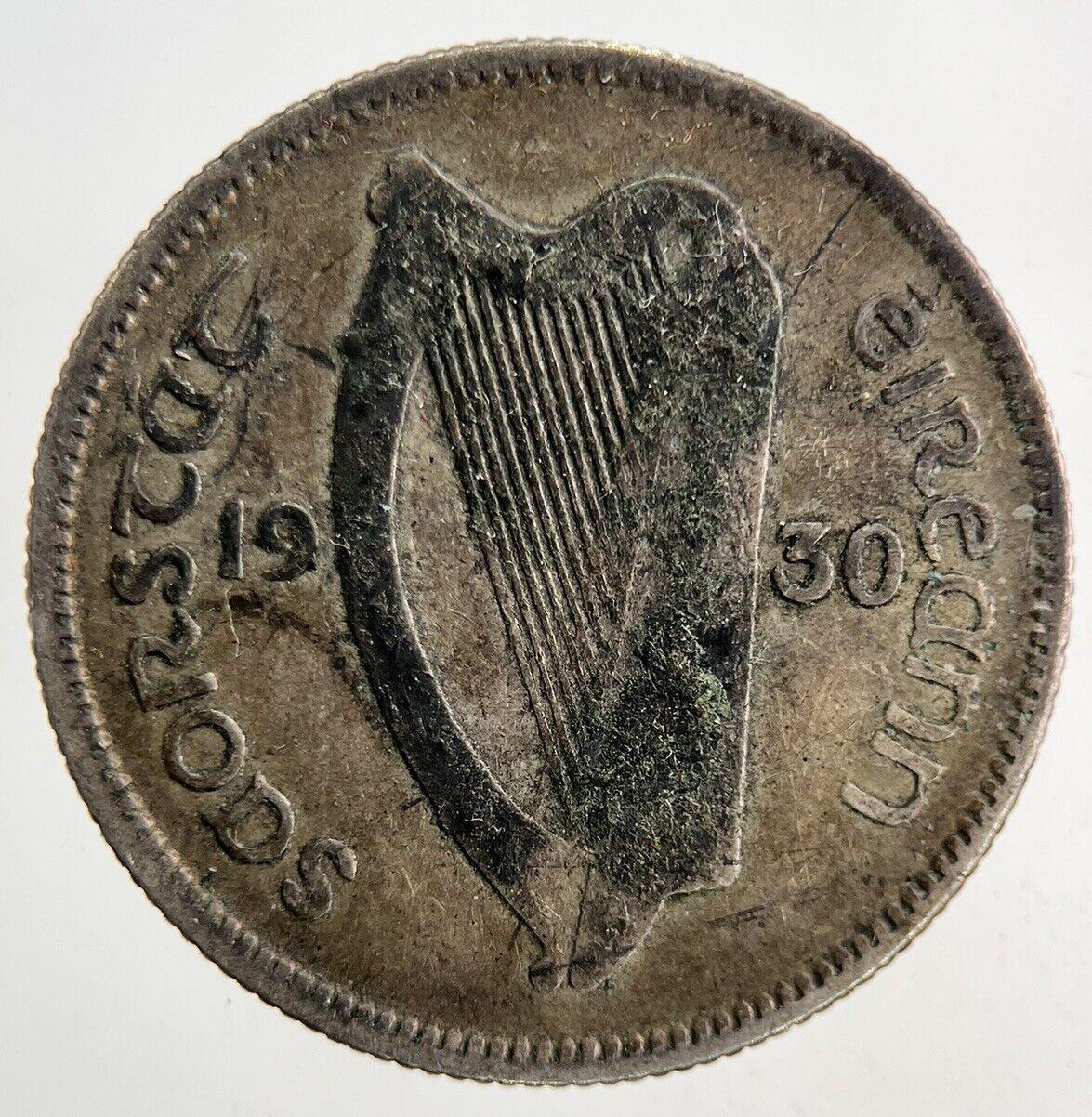 1930 Irish Shilling Silver Coin | Collectable Grade