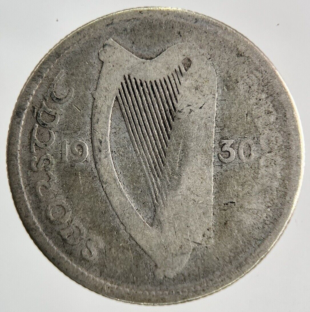 1930 Irish Shilling Bull Silver Coin | Collectable Grade