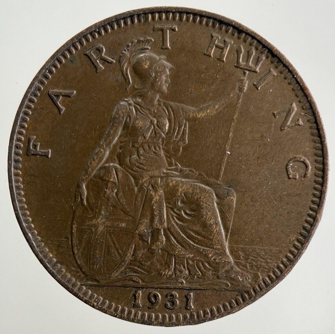1931 George V Farthing Coin | Very High Grade