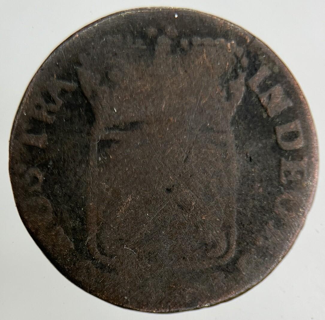 1766 Netherlands 1 Duit Coin | Collectable Grade