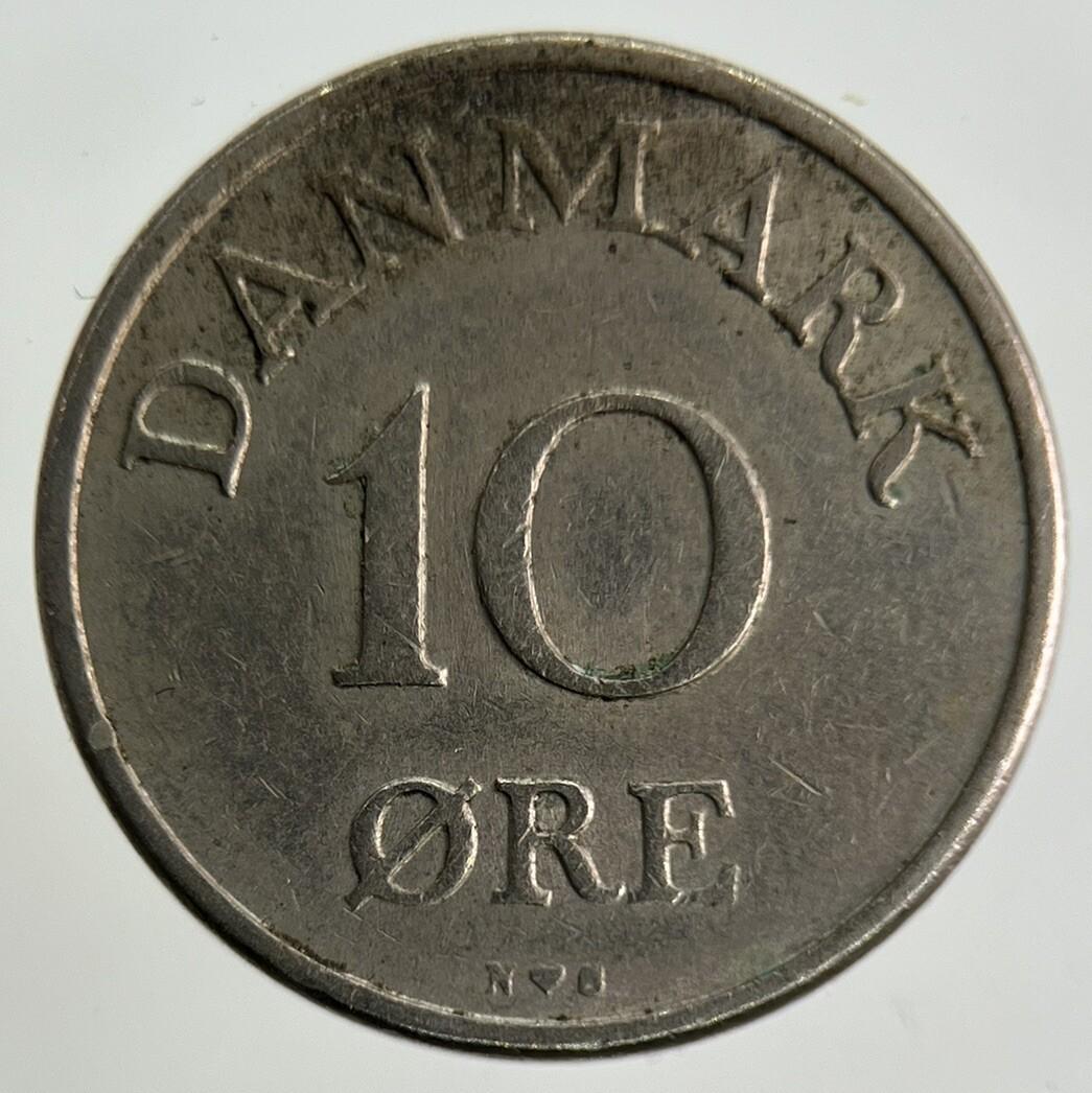 1955 Denmark 10 Ore Coin | Fine Collectable Grade