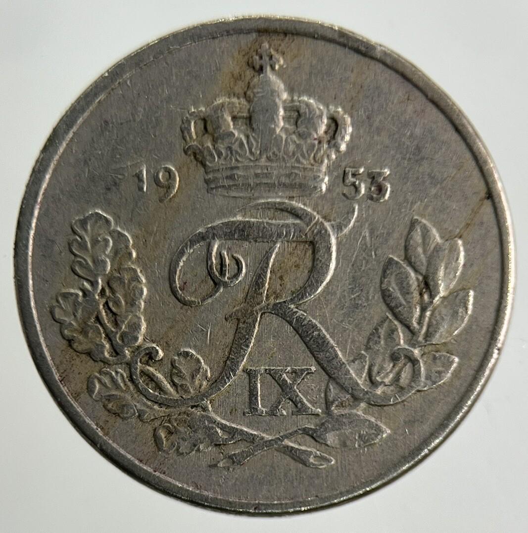 1953 Denmark 10 Ore Coin | Fine Collectable Grade