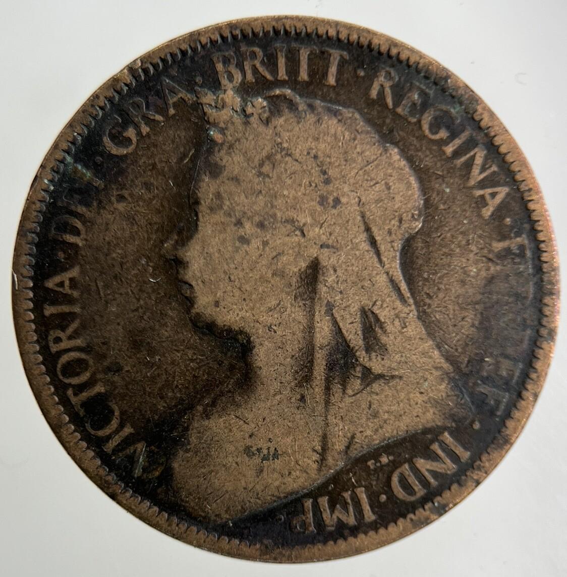 1900 Victoria Half-Penny Coin | Collectable Grade