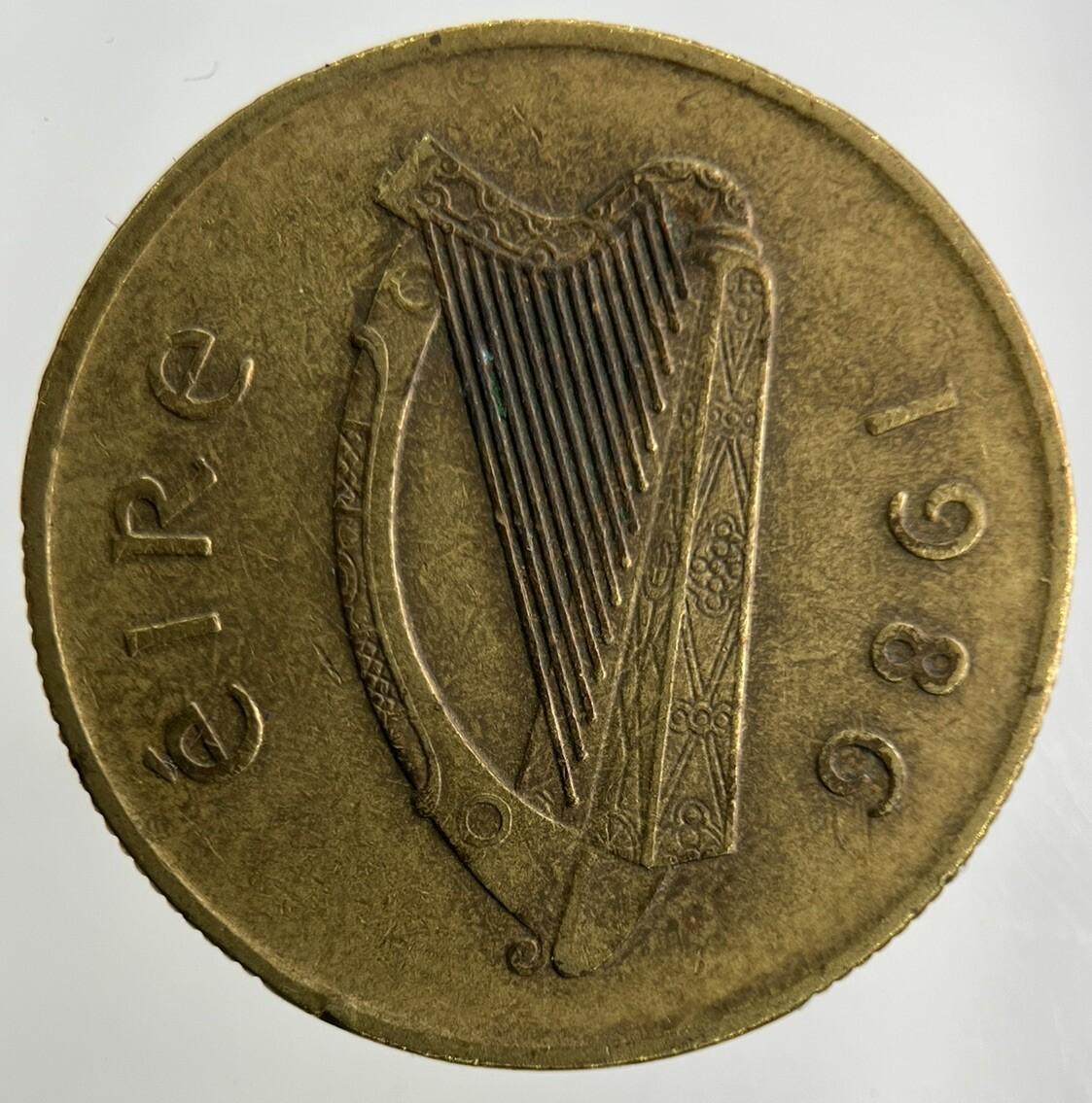 1986 Irish 20p Twenty-Pence Coin | Fine Collectable Grade