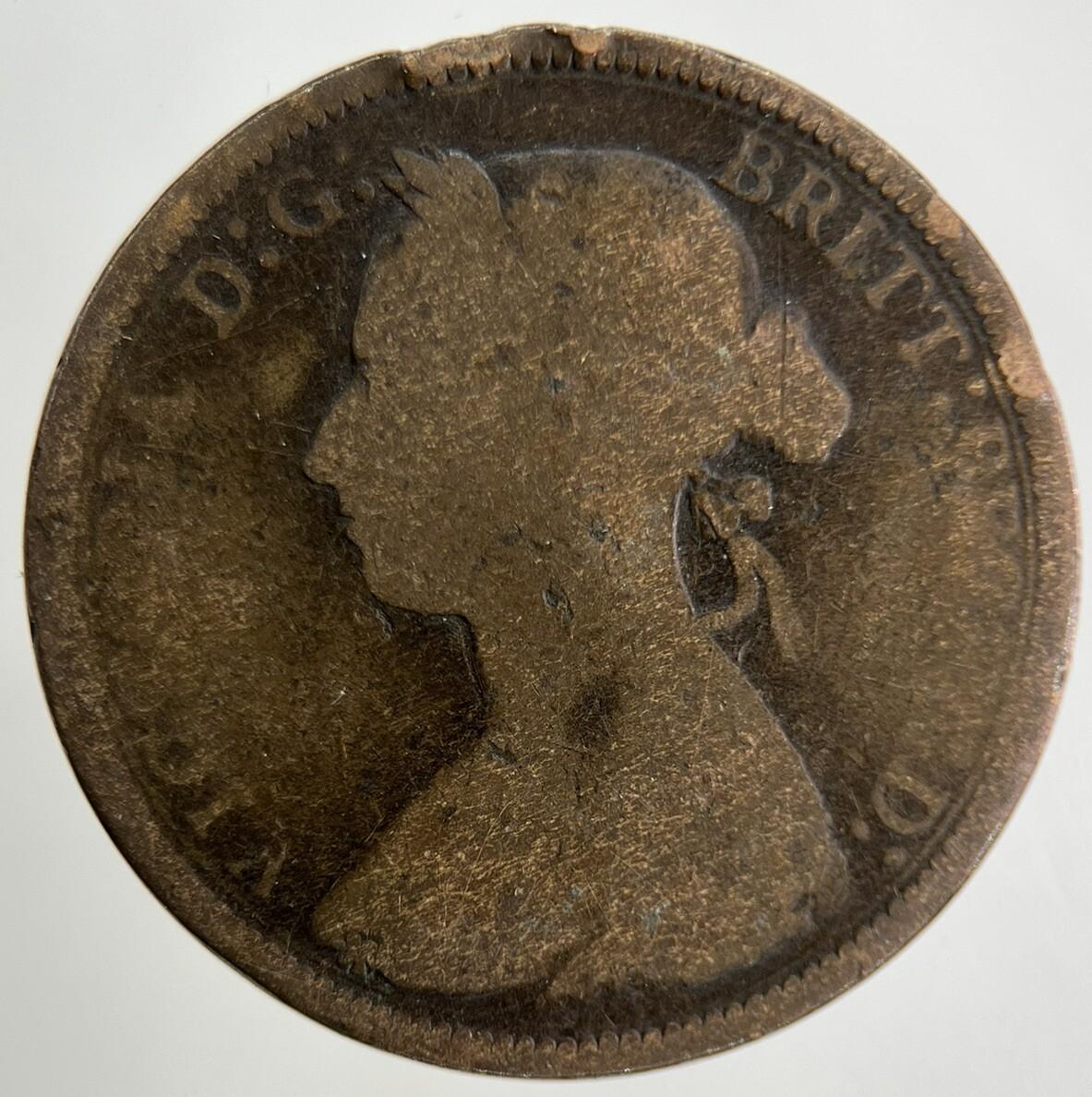 1893 Victoria Half-Penny Coin | Collectable Grade