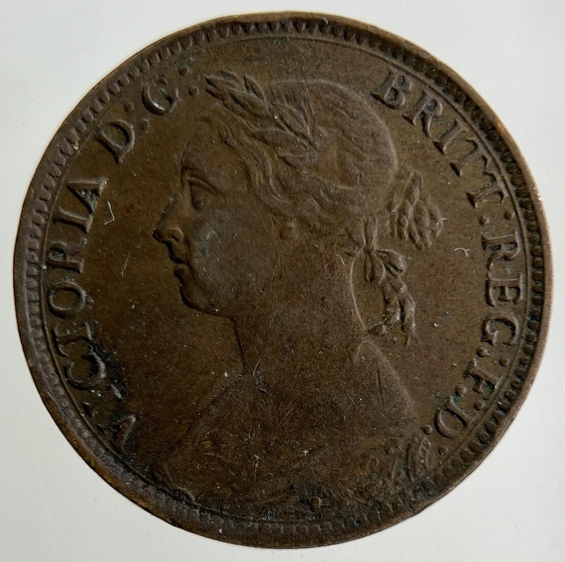 1885 Victoria Farthing Coin | Fine Collectable Grade