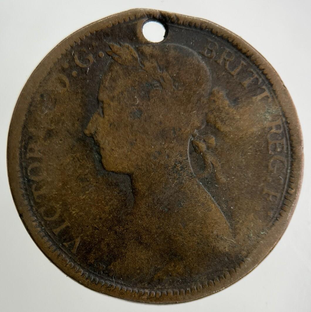 1886 Victoria Half-Penny Coin | Collectable Grade