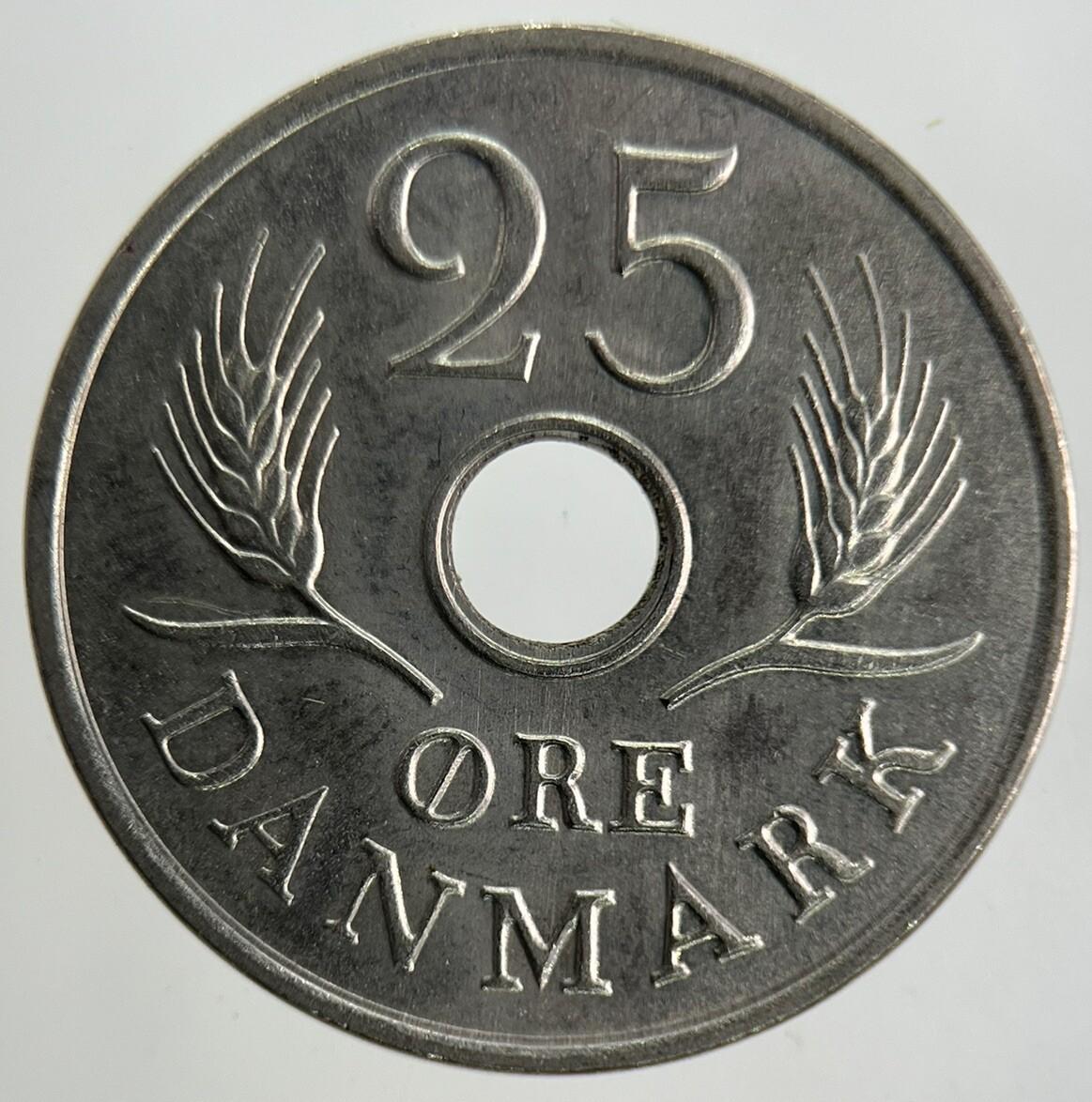 1968 Denmark 25 Ore Coin | Fine Collectable Grade