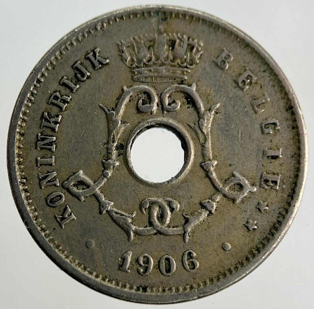 1906 Belgium 5 Centimes Coin | Fine Collectable Grade