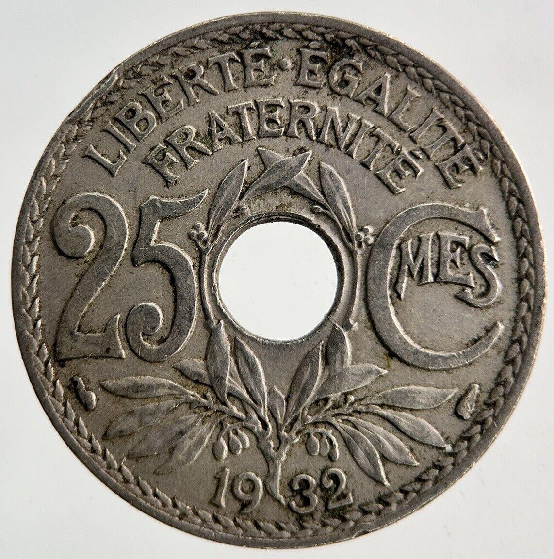 1932 France 25 Centimes Coin | Fine Collectable Grade