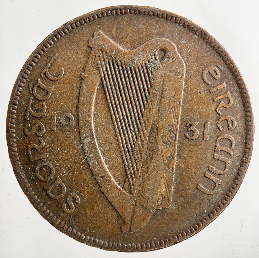 1931 Irish One Penny Coin | Collectable Grade