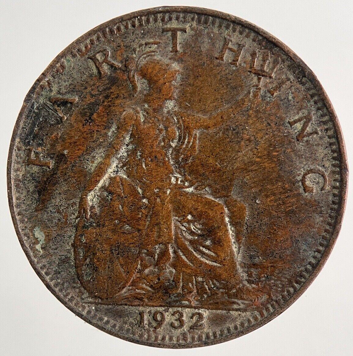 1932 George V Farthing Coin | Fine Collectable Grade