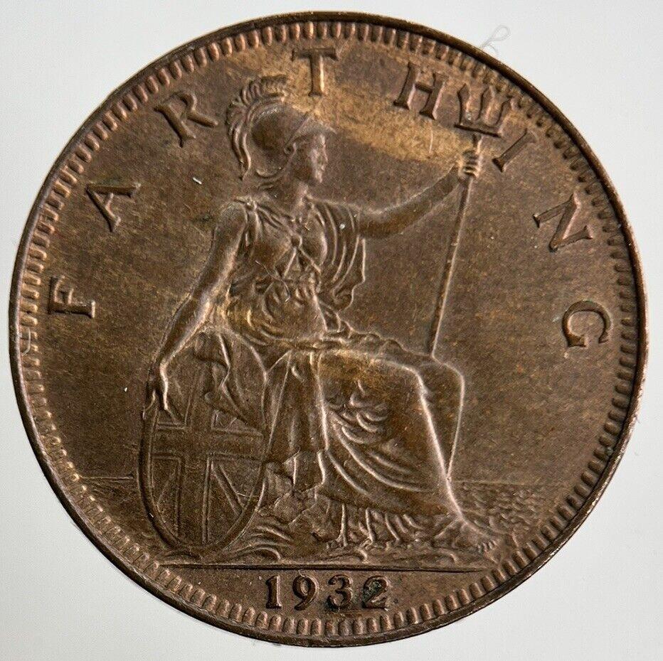 1932 George V Farthing Coin | UNC Uncirculated Grade