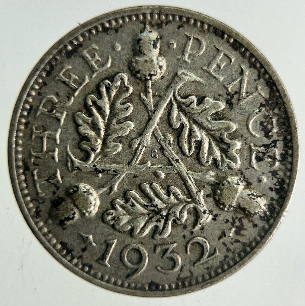 1932 George V Threepence Silver Coin | Fine Collectable Grade
