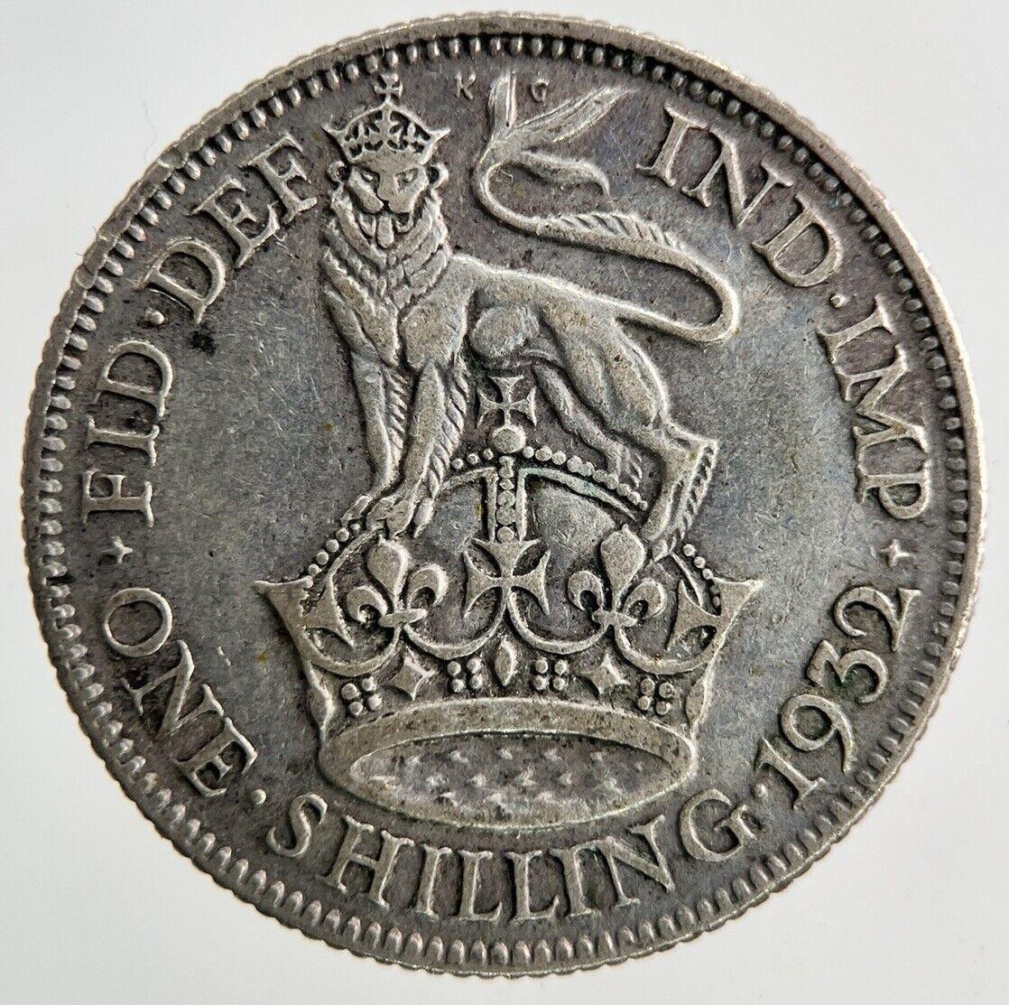 1932 George V Shilling Silver Coin | Fine Collectable Grade