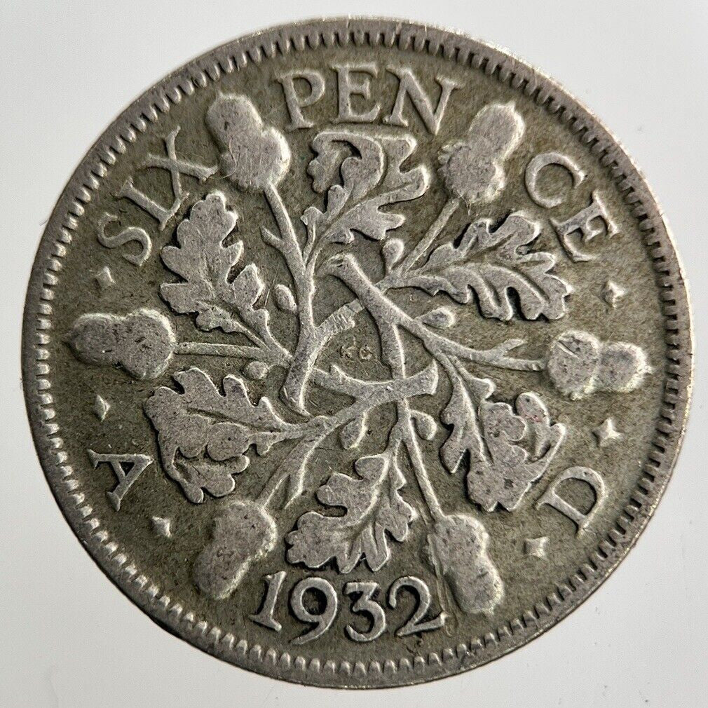 1932 George V Sixpence Silver Coin | Collectable Grade