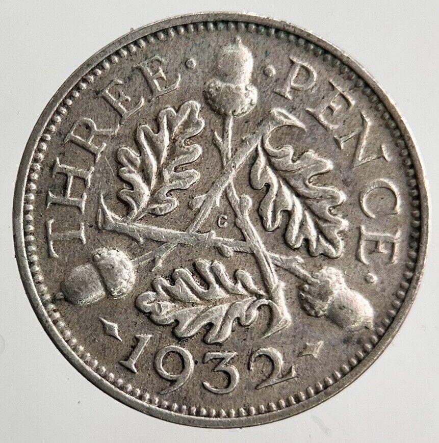 1932 George V Threepence Silver Coin | Fine Collectable Grade