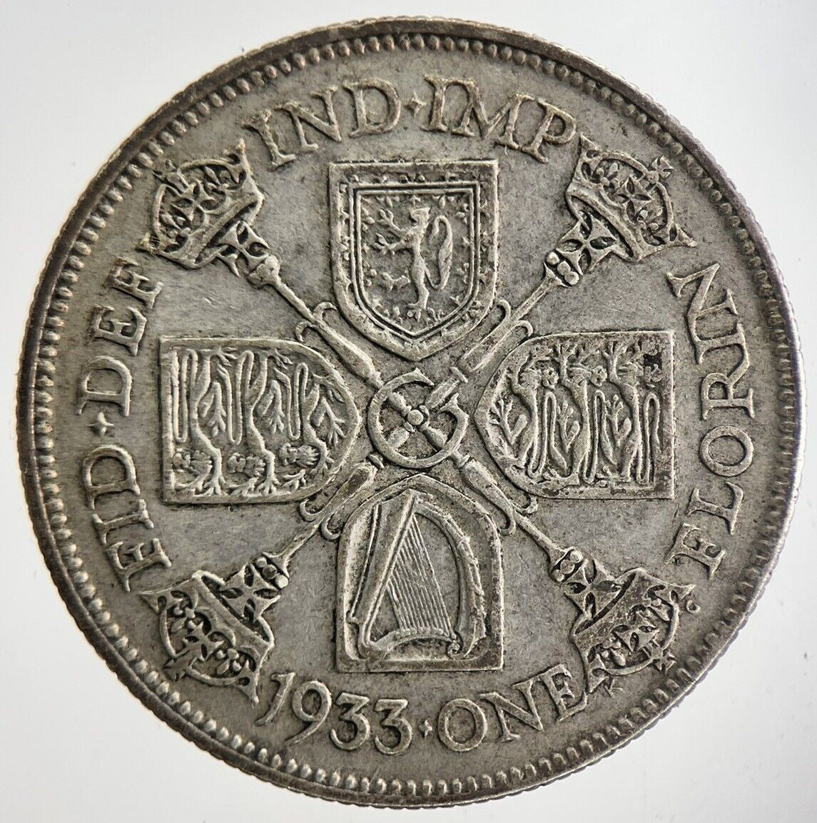 1933 George V Florin Silver Coin | Fine Collectable Grade