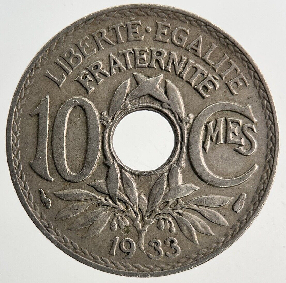 1933 France 10 Centimes Coin | Fine Collectable Grade