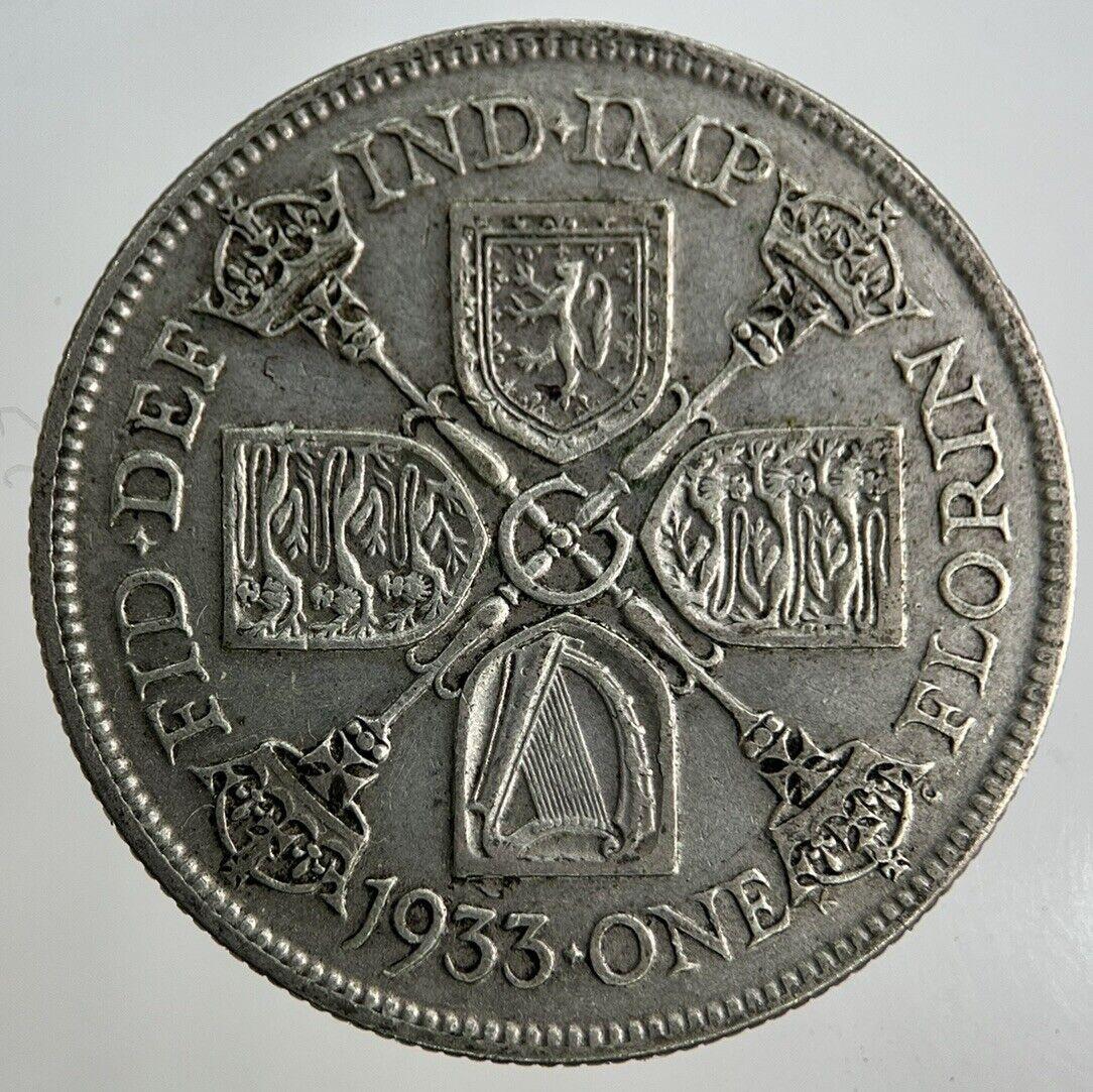 1933 George V Florin Silver Coin | Fine Collectable Grade