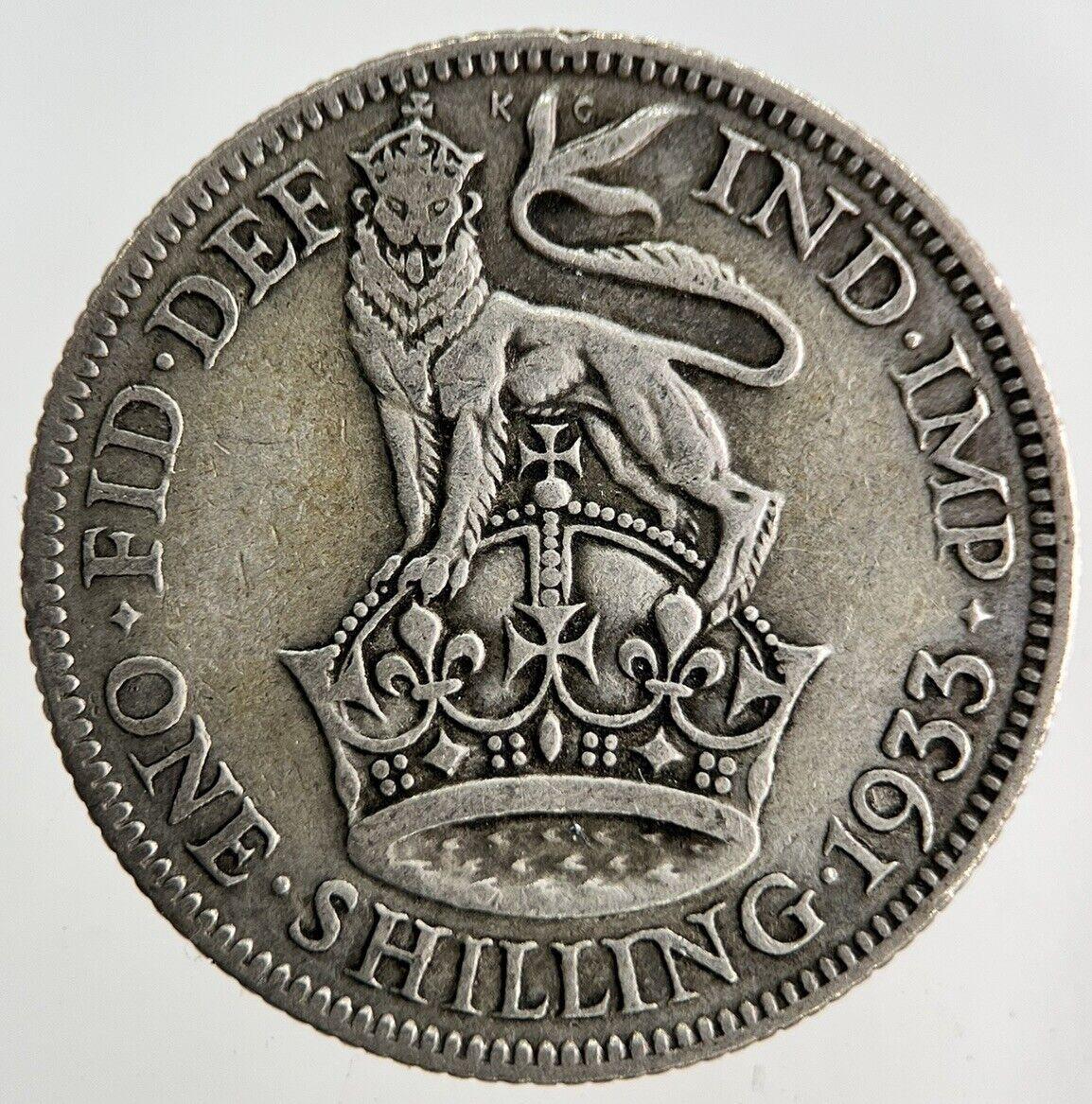 1933 George V Shilling Silver Coin | Collectable Grade