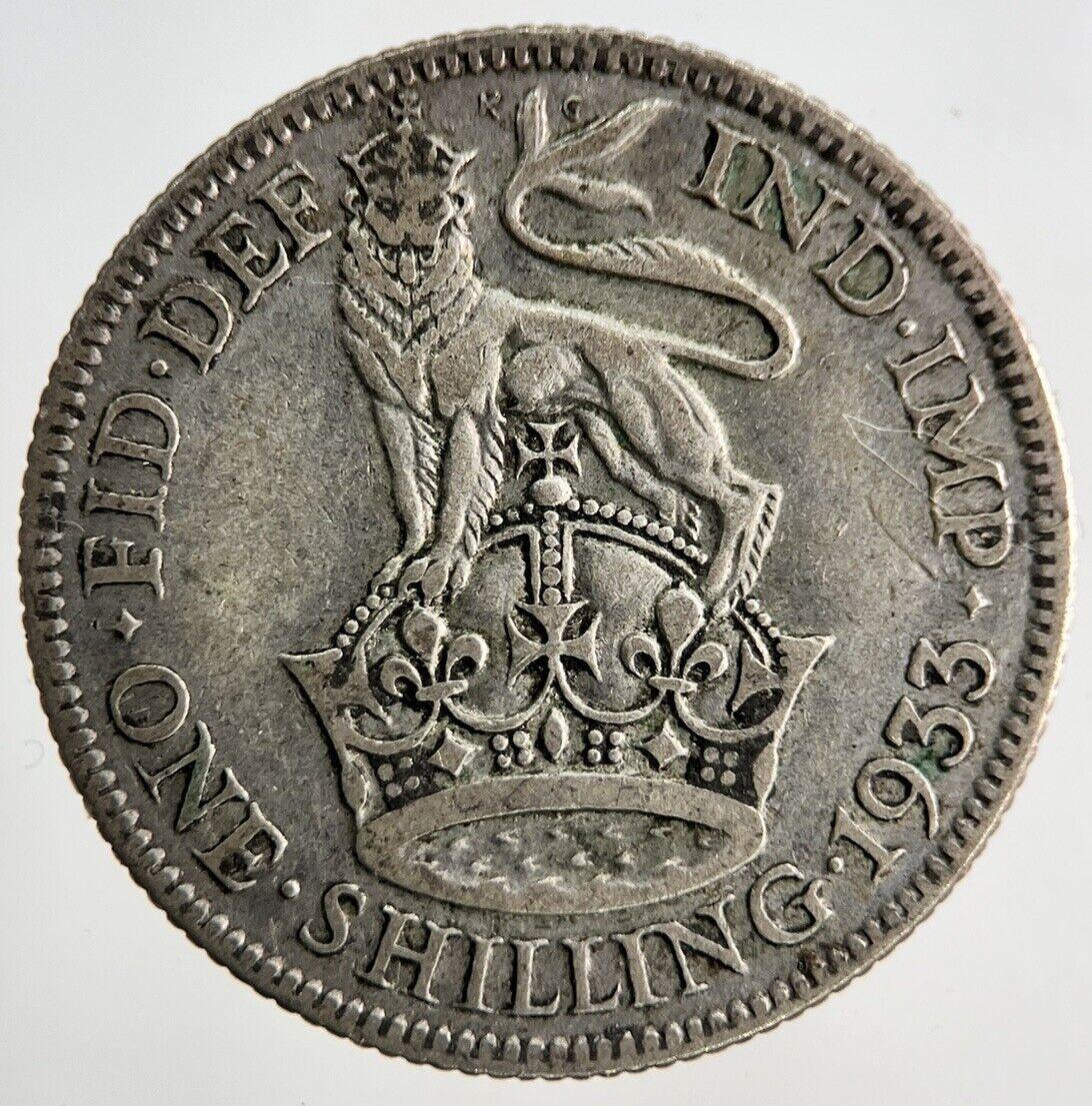 1933 George V Shilling Silver Coin | Fine Collectable Grade