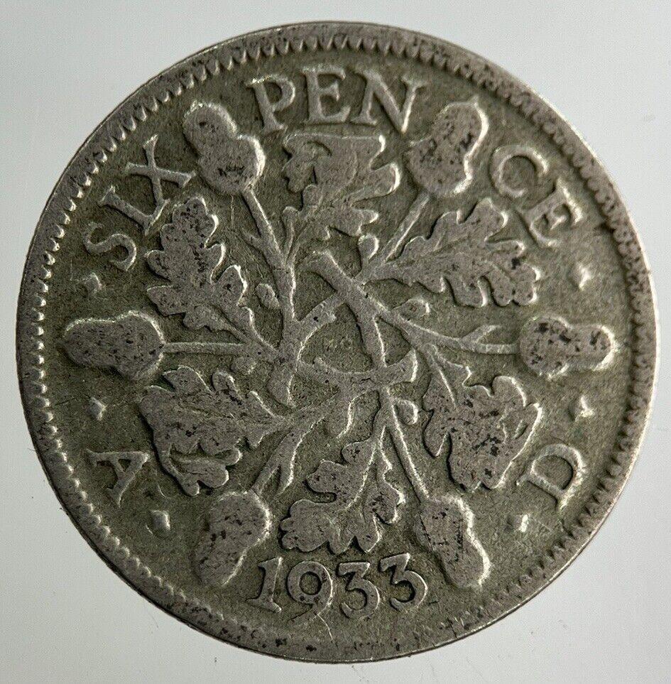 1933 George V Sixpence Silver Coin | Collectable Grade
