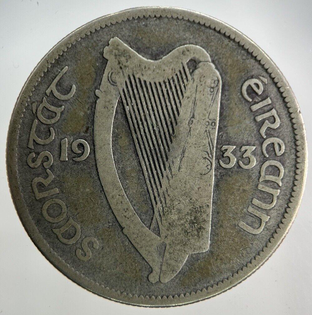1933 Irish Half-Crown Silver Coin | Collectable Grade