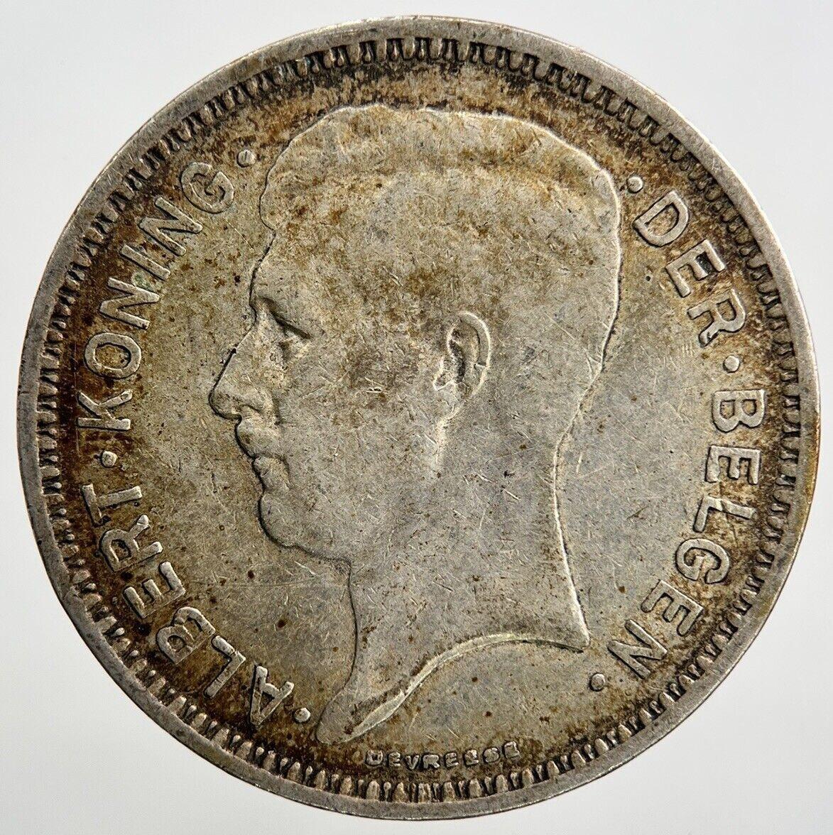 1934 Belgium 20 Francs Silver Coin | Fine Collectable Grade | a1509