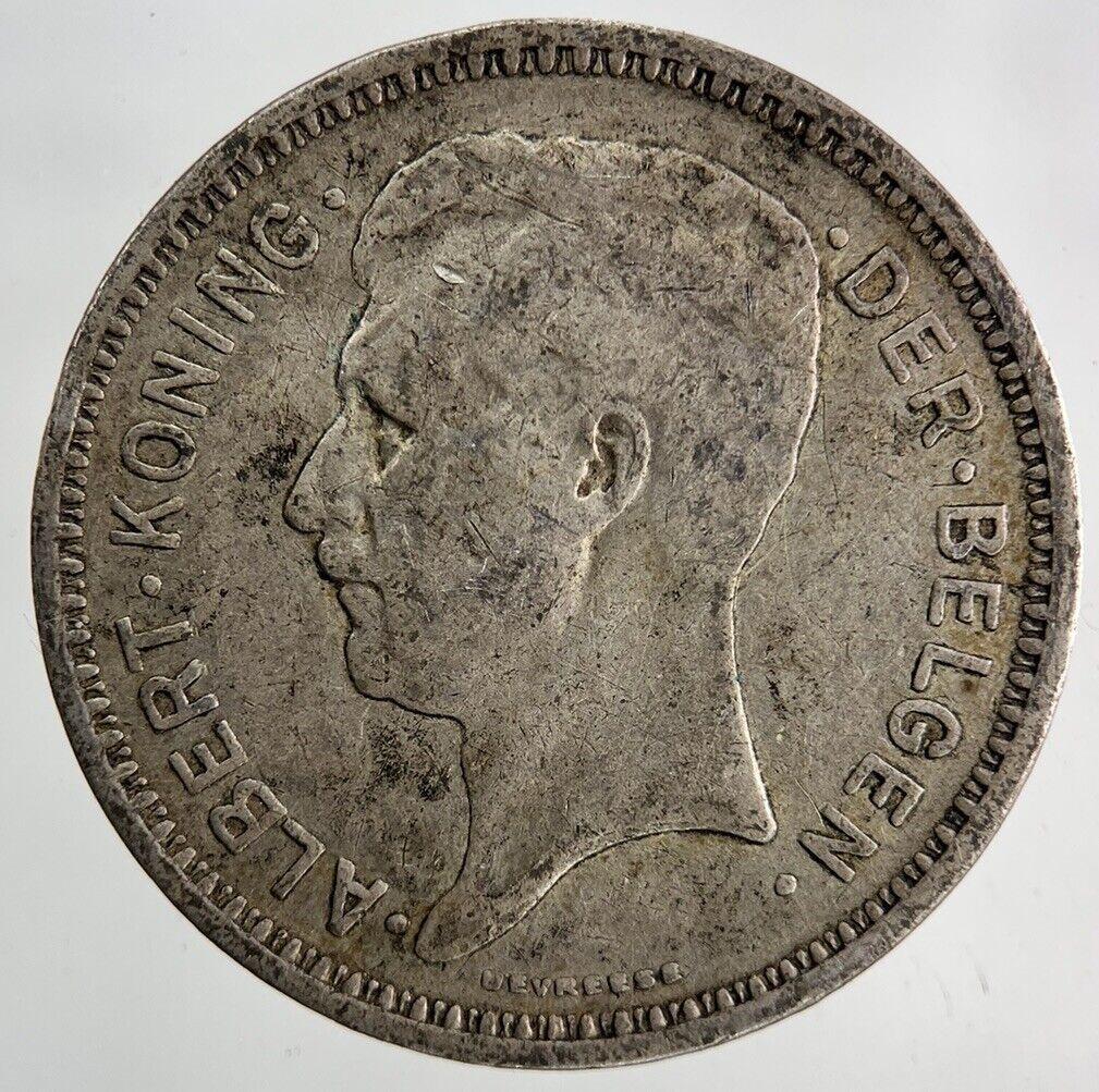 1934 Belgium 20 Francs Silver Coin | Fine Collectable Grade