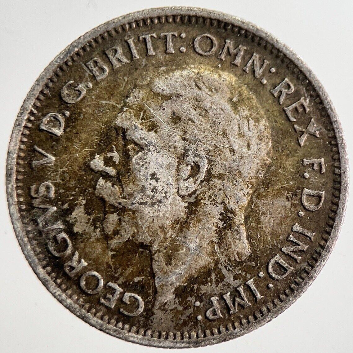 1934 George V Sixpence Silver Coin | Very High Grade | a8561