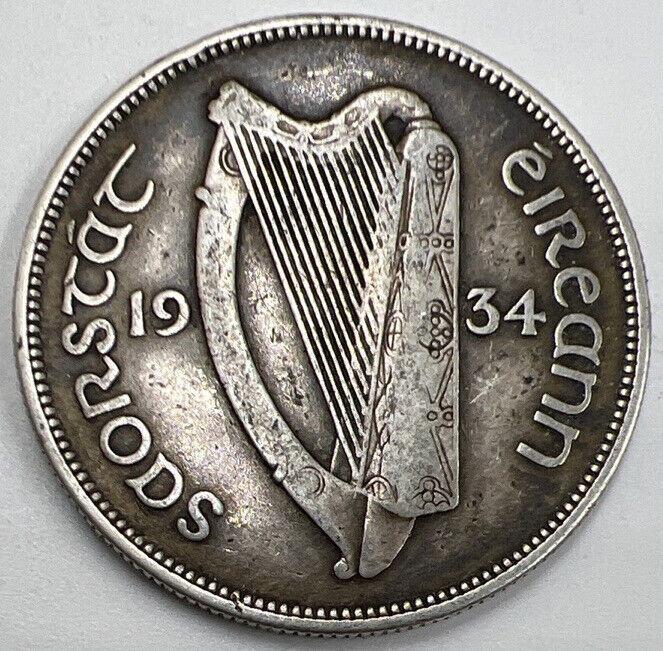1934 Horse Half Crown | Irish Silver Coin | Very Collectable Grade | a771