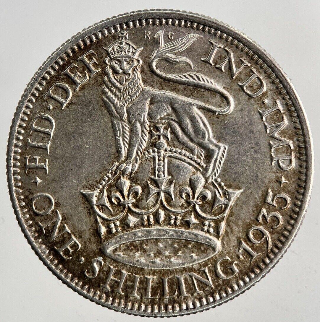 1935 George V Shilling Silver Coin | Very High Grade