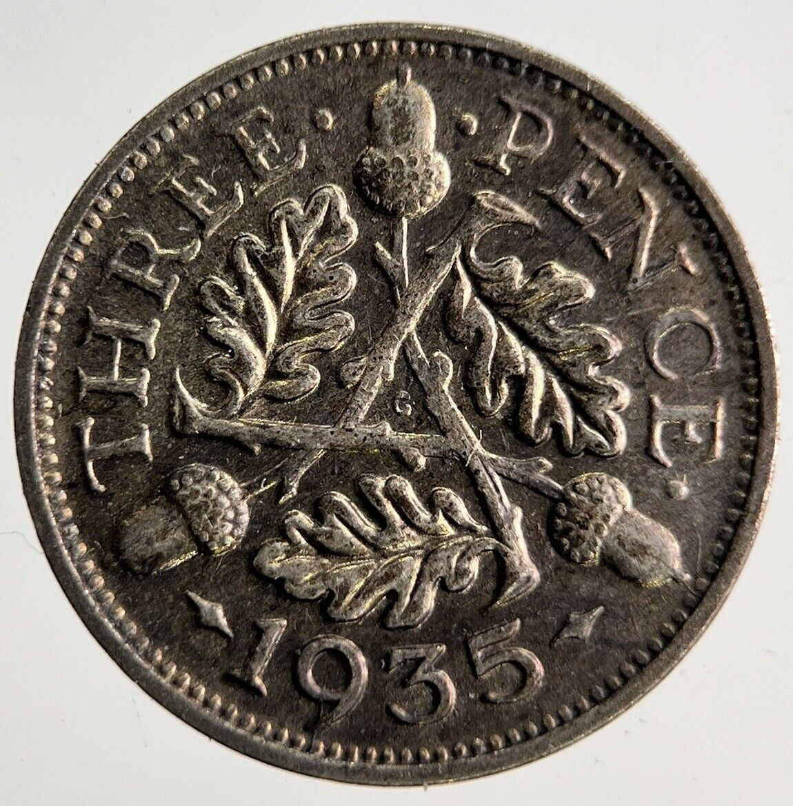 1935 George V Threepence Silver Coin | Very High Grade