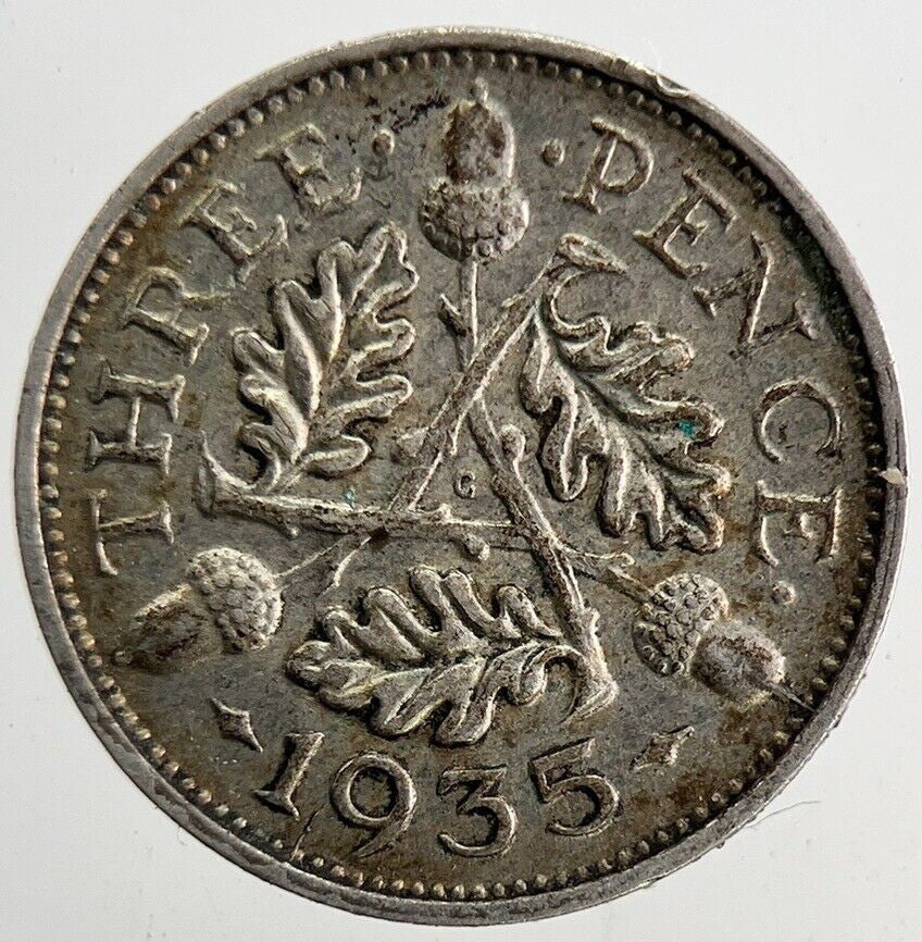 1935 George V Threepence Silver Coin | Very High Grade