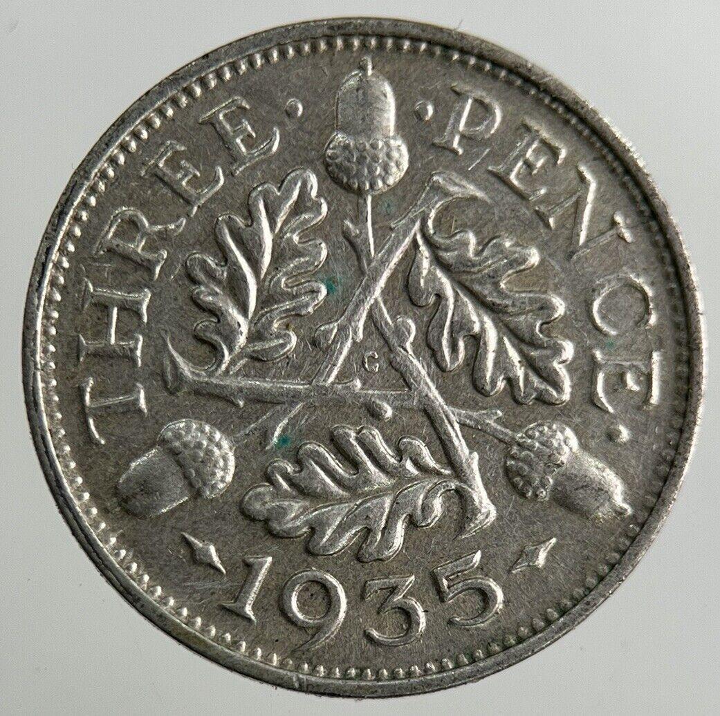 1935 George V Threepence Silver Coin | Very High Grade