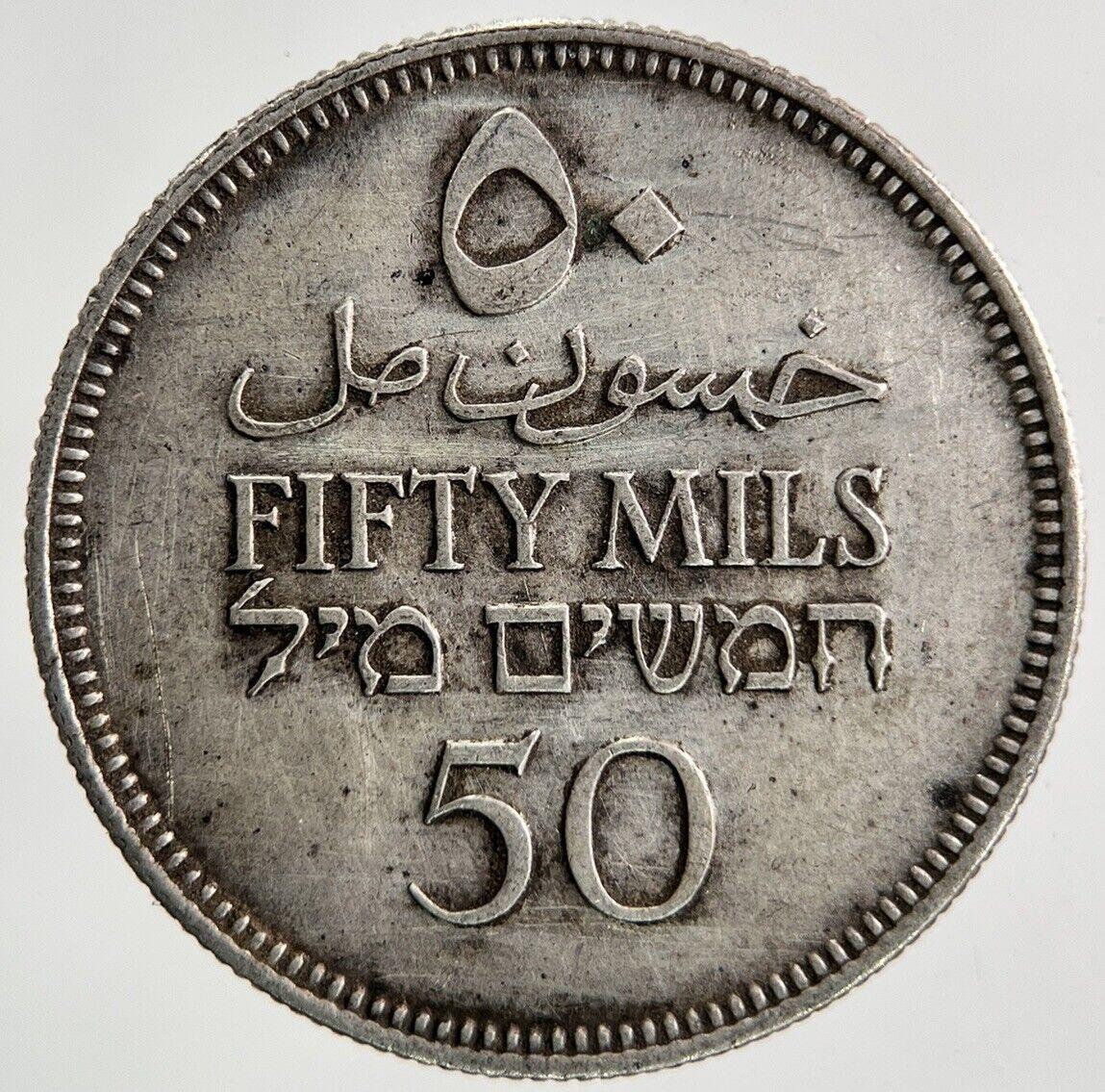 1935 Palestine 50 Mils Silver Coin | Very High Grade