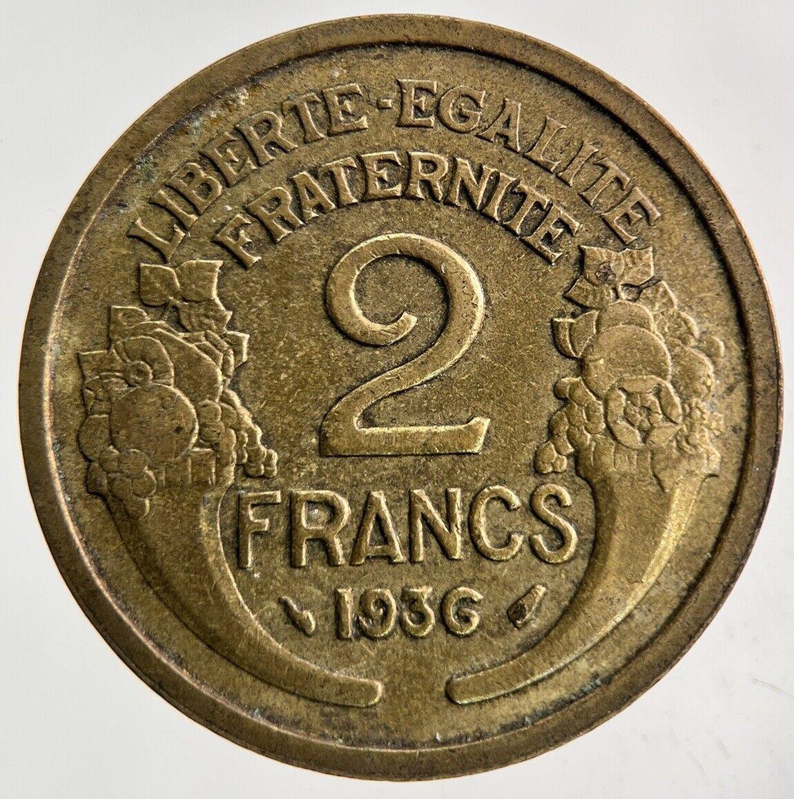 1936 France 2 Francs Coin | Fine Collectable Grade