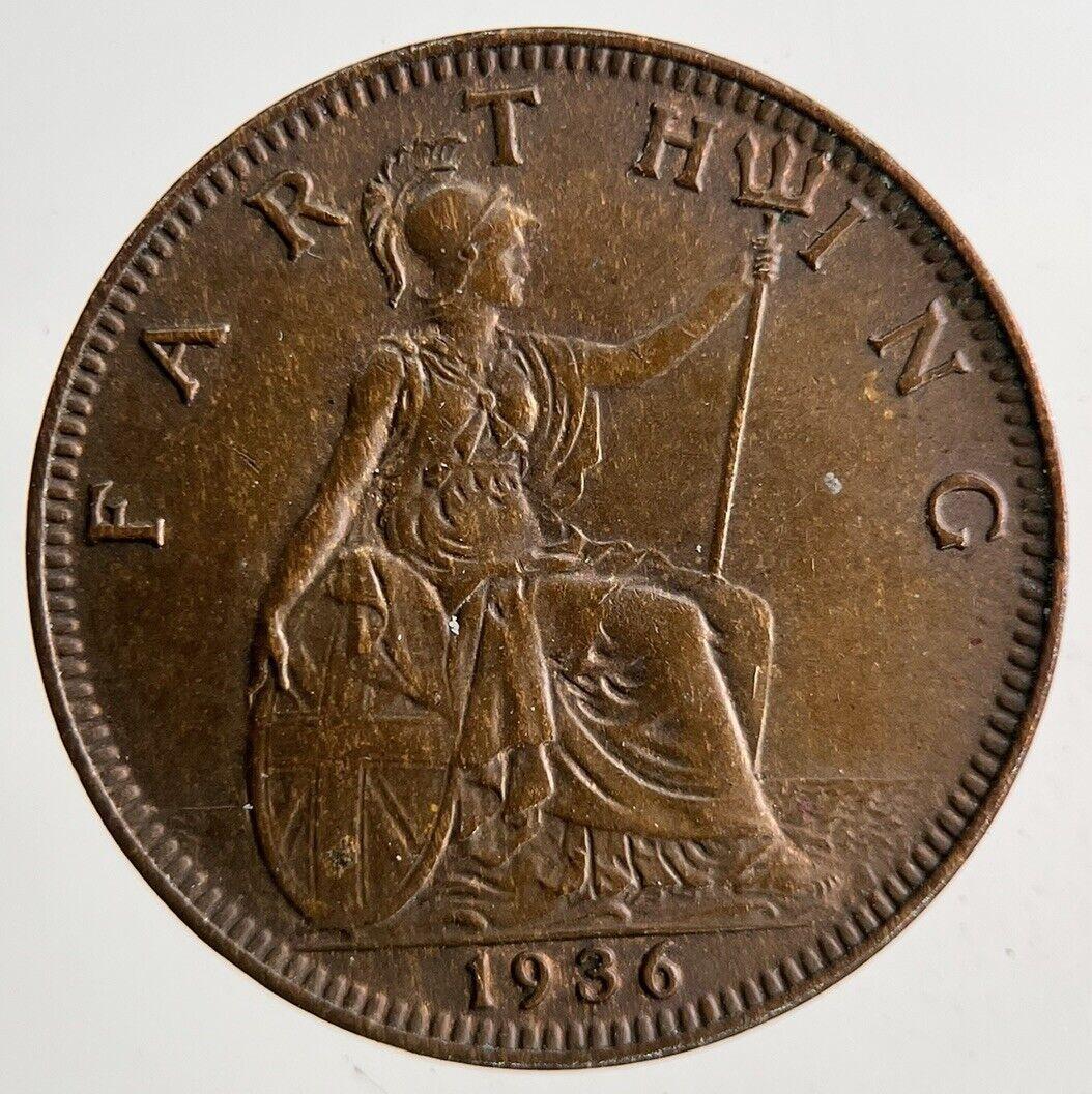 1936 George V Farthing Coin | Very High Grade