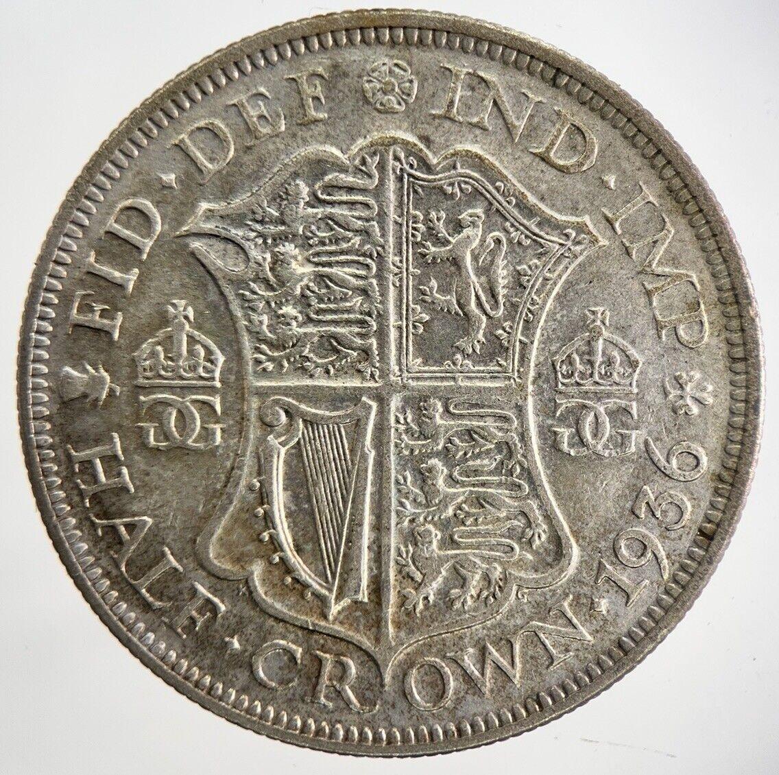 1936 George V Half-Crown Silver Coin | Fine Collectable Grade