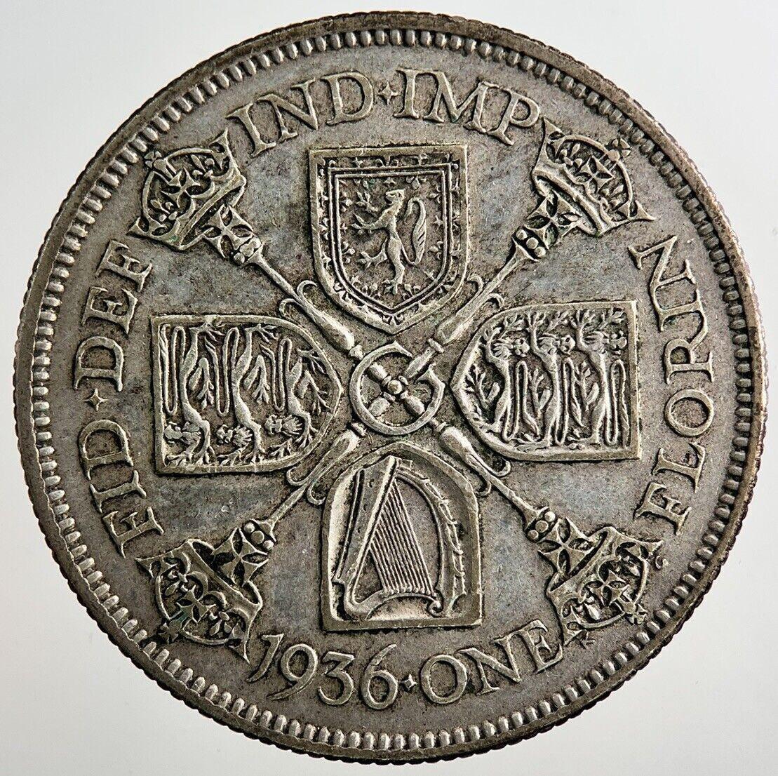 1936 George V Florin Silver Coin | Fine Collectable Grade | a8101