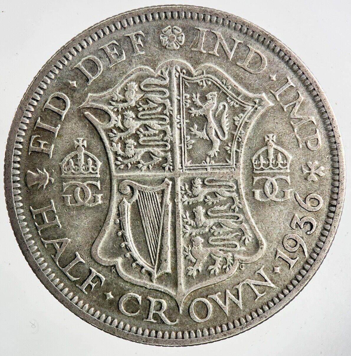 1936 George V Half-Crown Silver Coin | Fine Collectable Grade