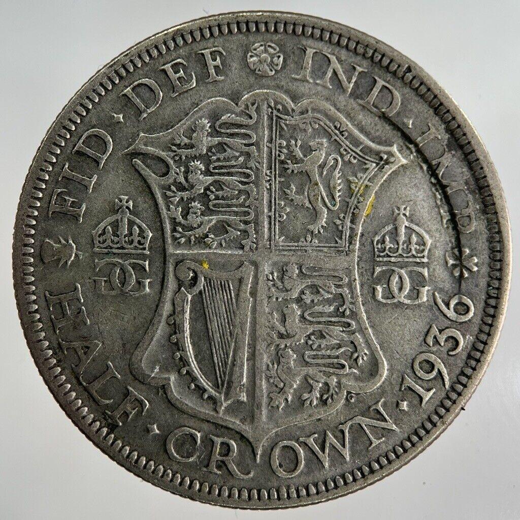 1936 George V Half-Crown Silver Coin | Fine Collectable Grade