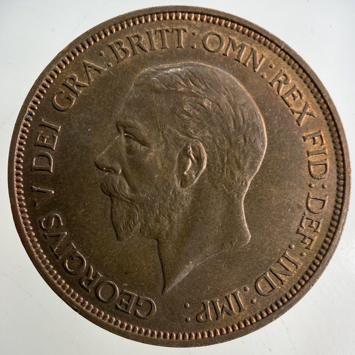 1936 George V One Penny Coin | Very Fine Grade