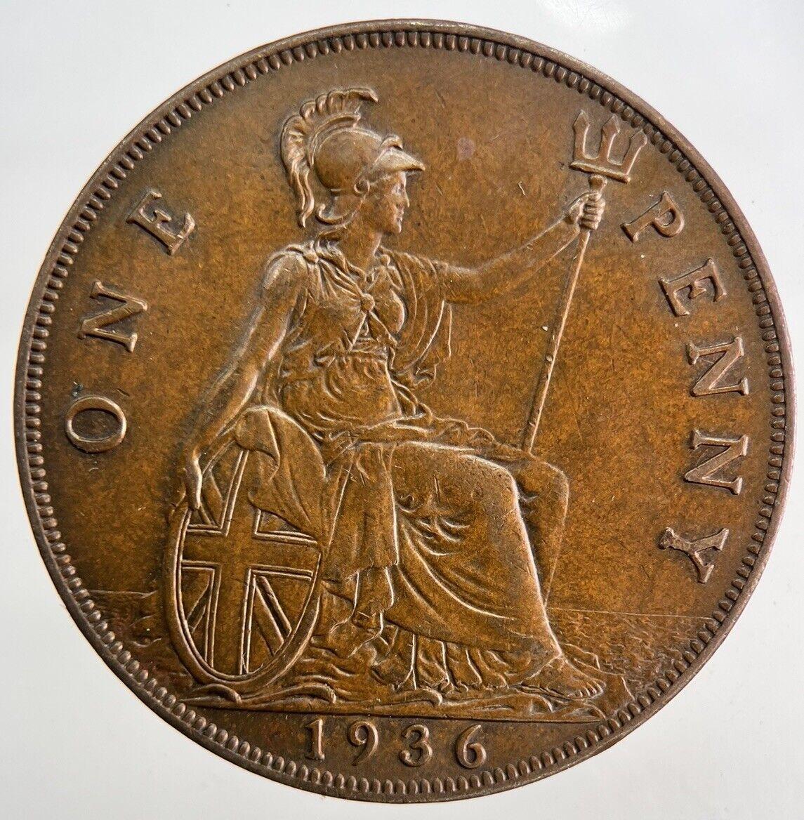 1936 George V One Penny Coin | Very High Grade
