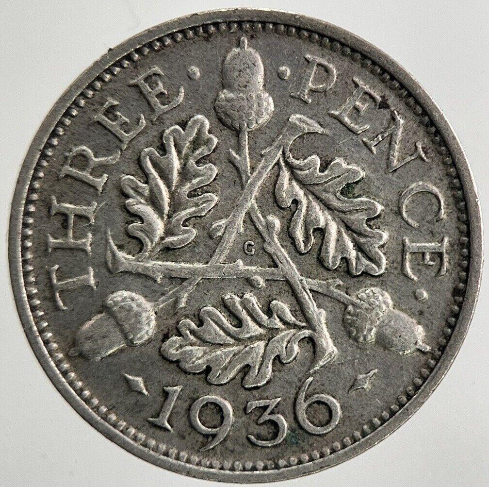 1936 George V Threepence Silver Coin | Very High Grade